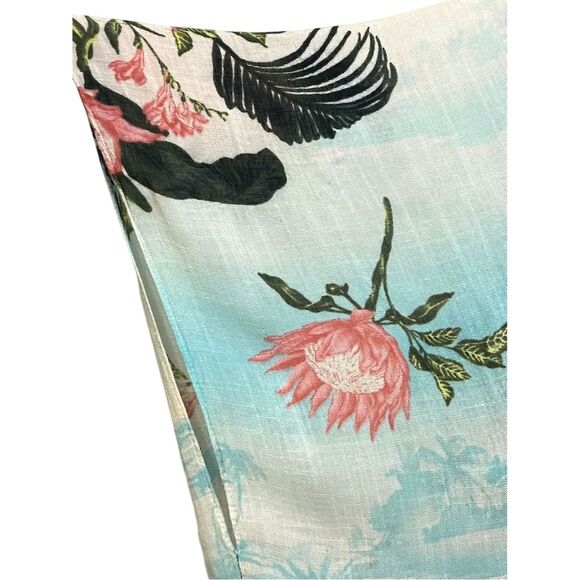 American Eagle Women's Floral Kimono Beach Cover-Up OS Vacation Summer Coastal - Picture 4 of 10